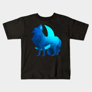 Moon Wolf Kids T-Shirt